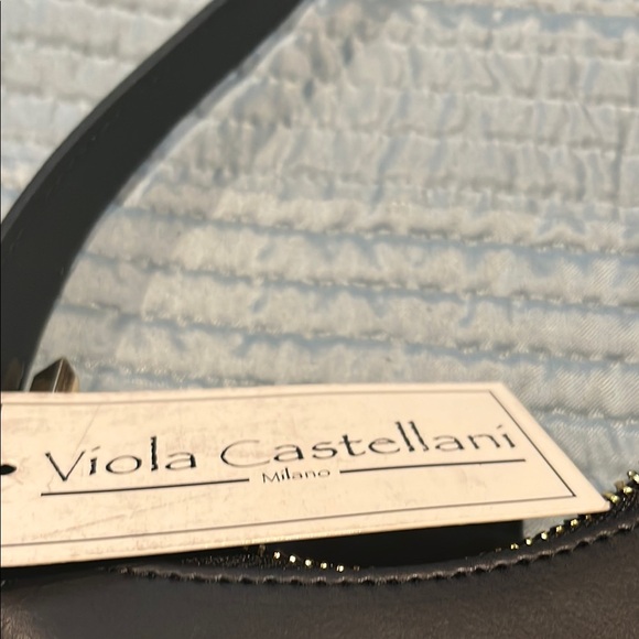 Black Crescent Hobo Bag with Adjustable Strap - Picture 2 of 8